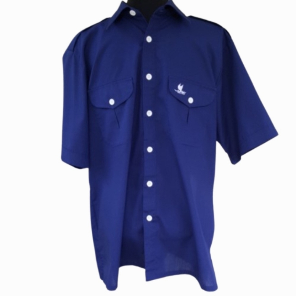 Hawaii HONOLULU Tori Richard Navy Shirt VTG (L)